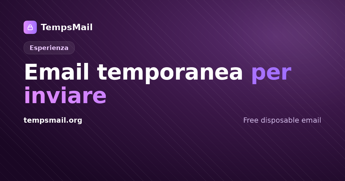 Email temporanea per inviare mail: si può fare?